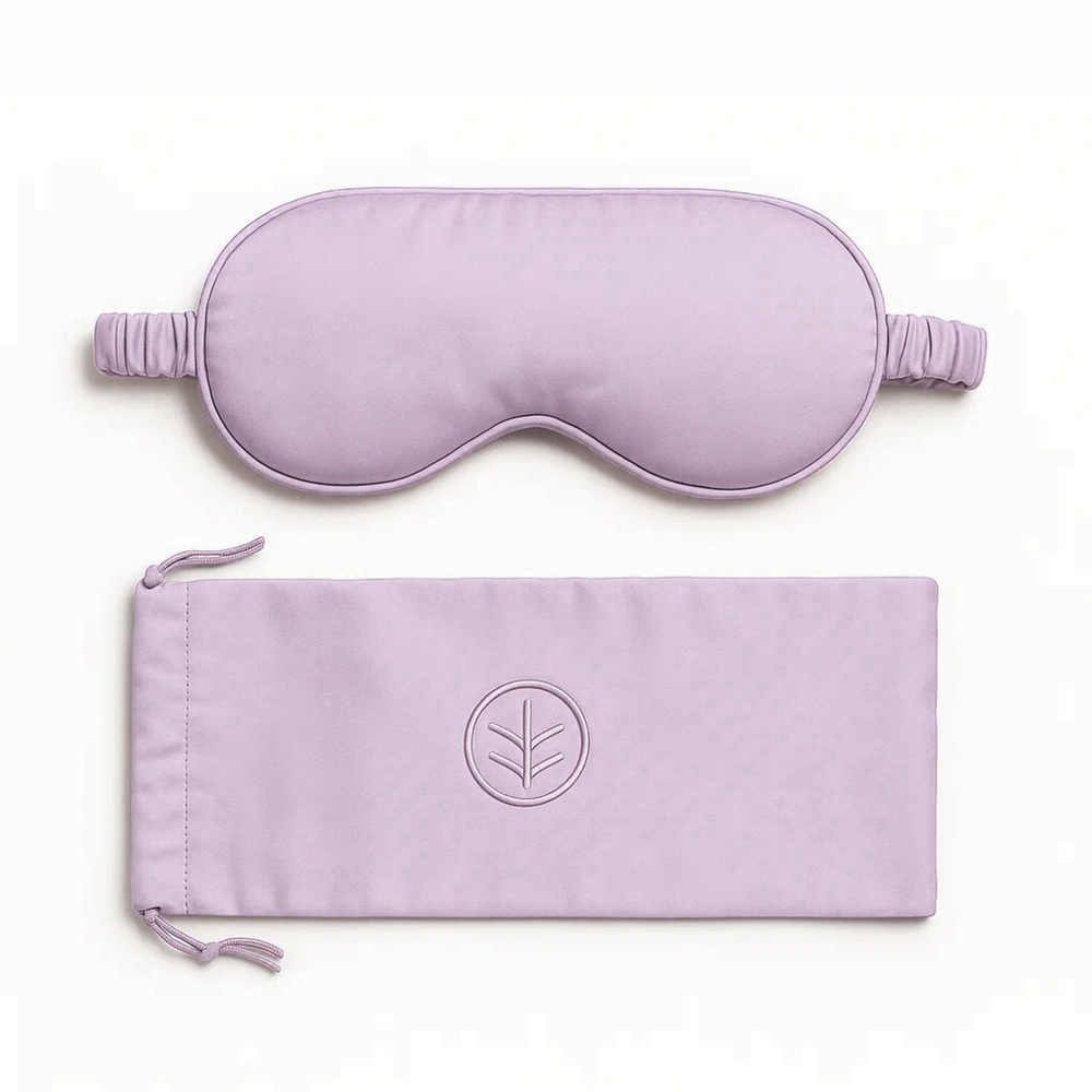Essential Silk Sleep Eye Mask in Blush (Eucalyptus Silk)